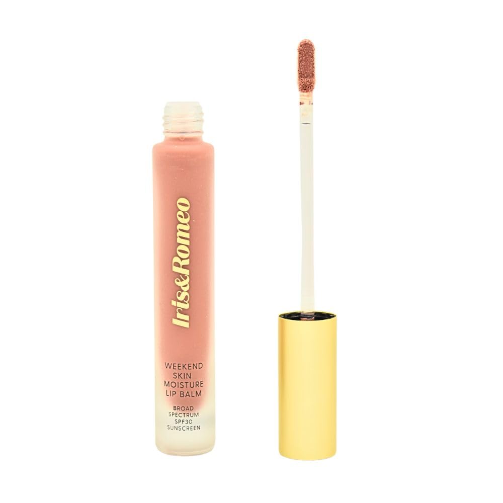 IRIS&ROMEO Weekend Skin Moisture Lip Balm SPF30 tube provides daily hydration and protection.