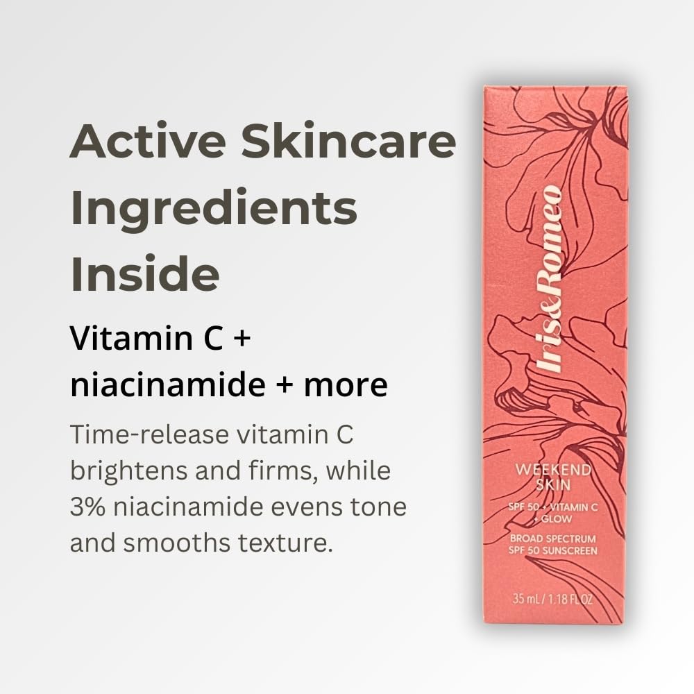IRIS&ROMEO Weekend Skin packaging emphasizes vegan, recyclable materials.