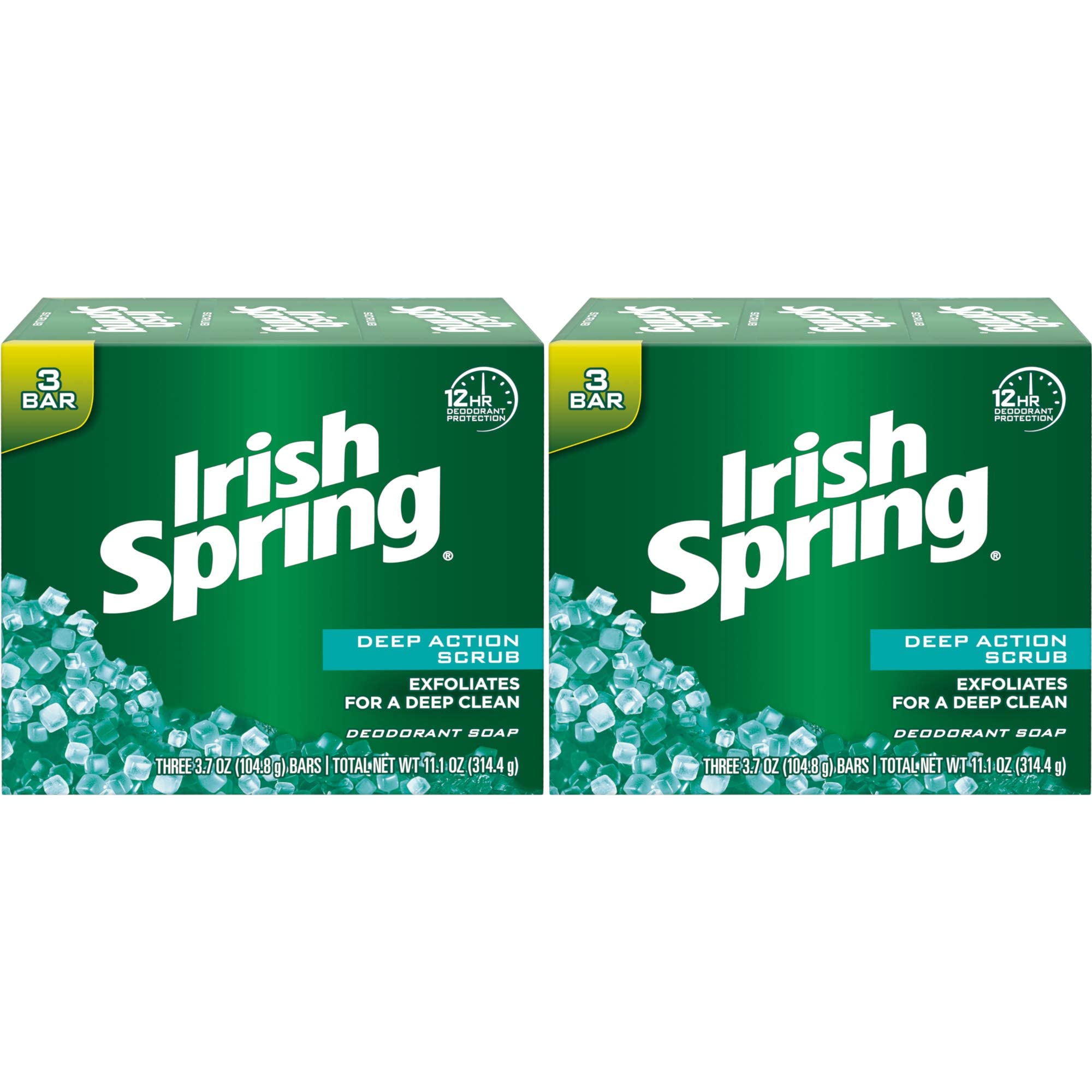 Irish Spring Clean Scrub Bar Soap providing long-lasting freshness after a workout.