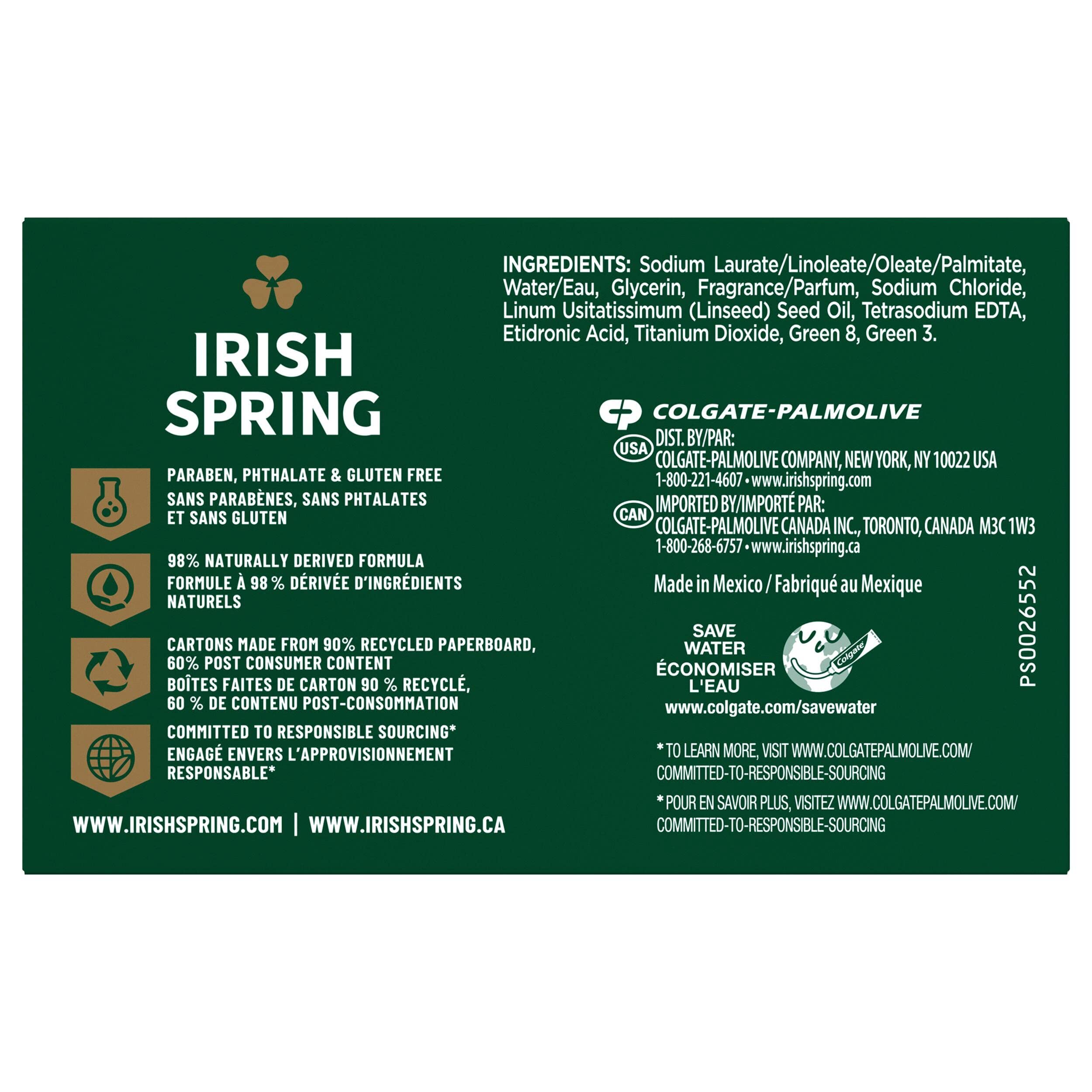 Irish Spring Original bar soap lather forming rich foam