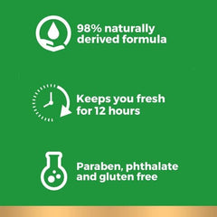 Irish Spring Original deodorant bar soap lathering on skin during a shower.