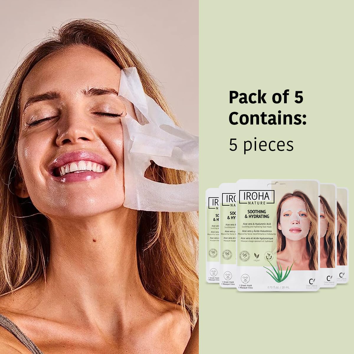 IROHA NATURE Aftersun soothing effect with Aloe Vera visual