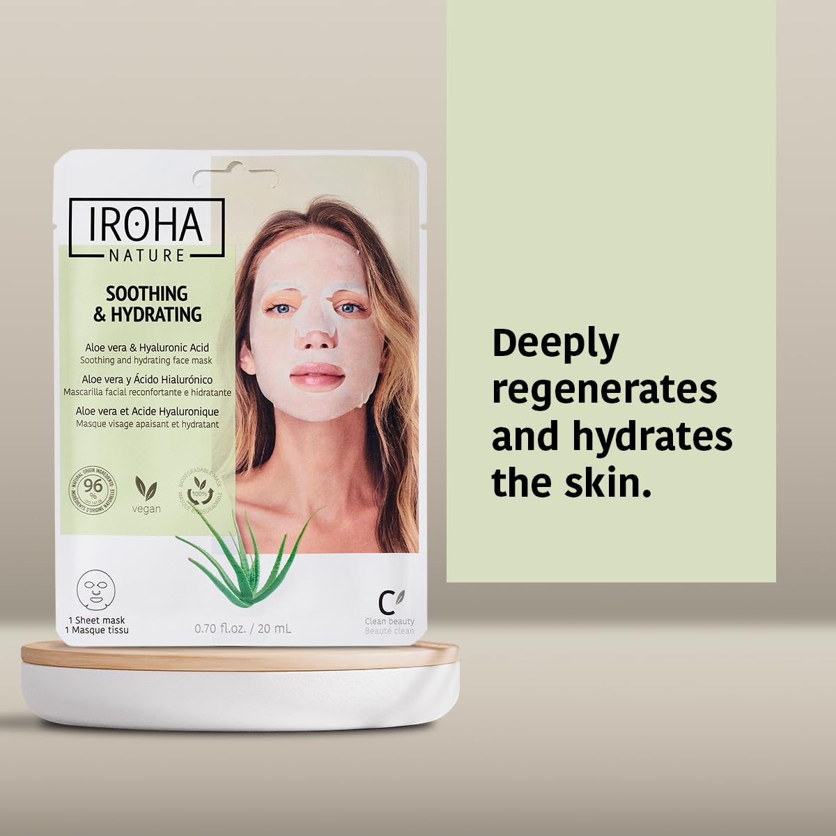 IROHA NATURE Centella Asiatica ingredient focus for soothing hydration