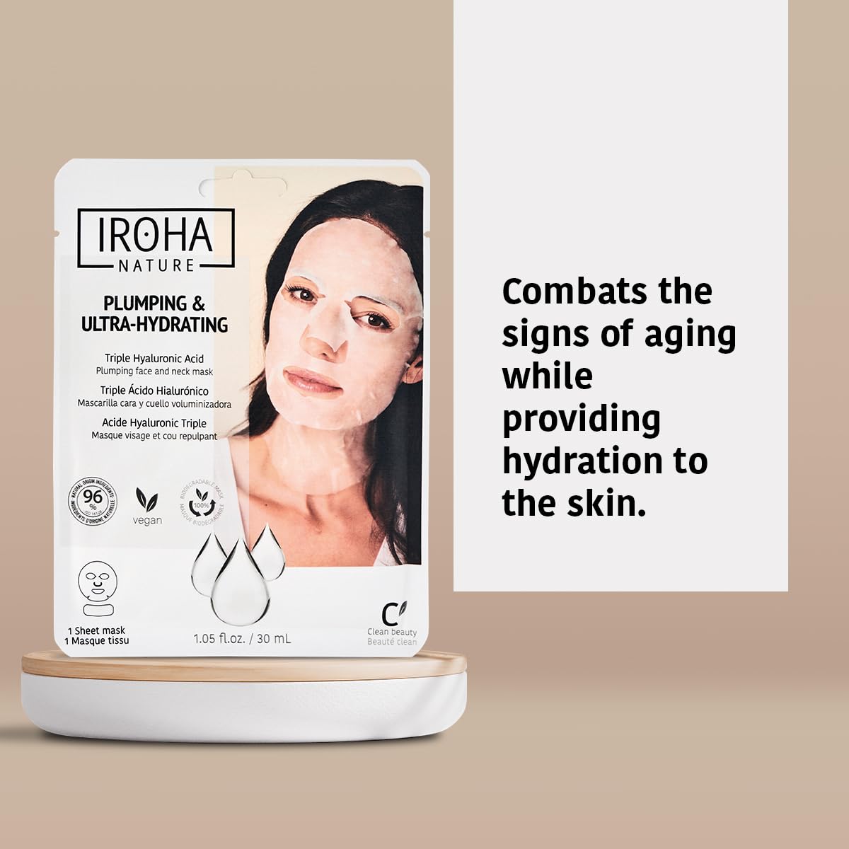 Glycolic exfoliation action refined texture and brightened tone.