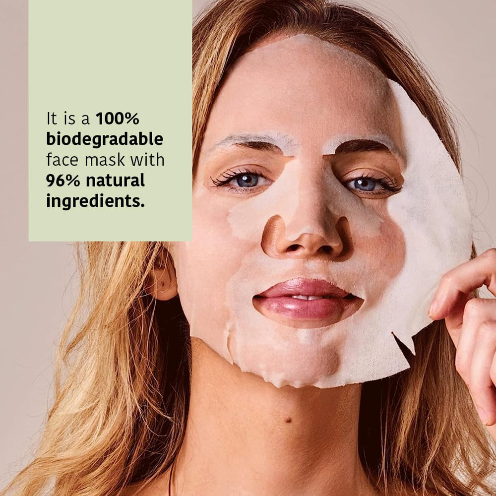 IROHA NATURE Hyaluronic acid hydration detail on mask sheet
