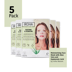IROHA NATURE Close-up texture of the sheet mask for smoother skin