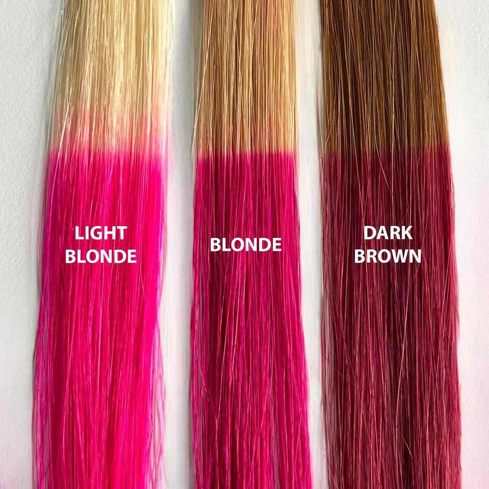 IROIRO neon pink final look features a glossy finish