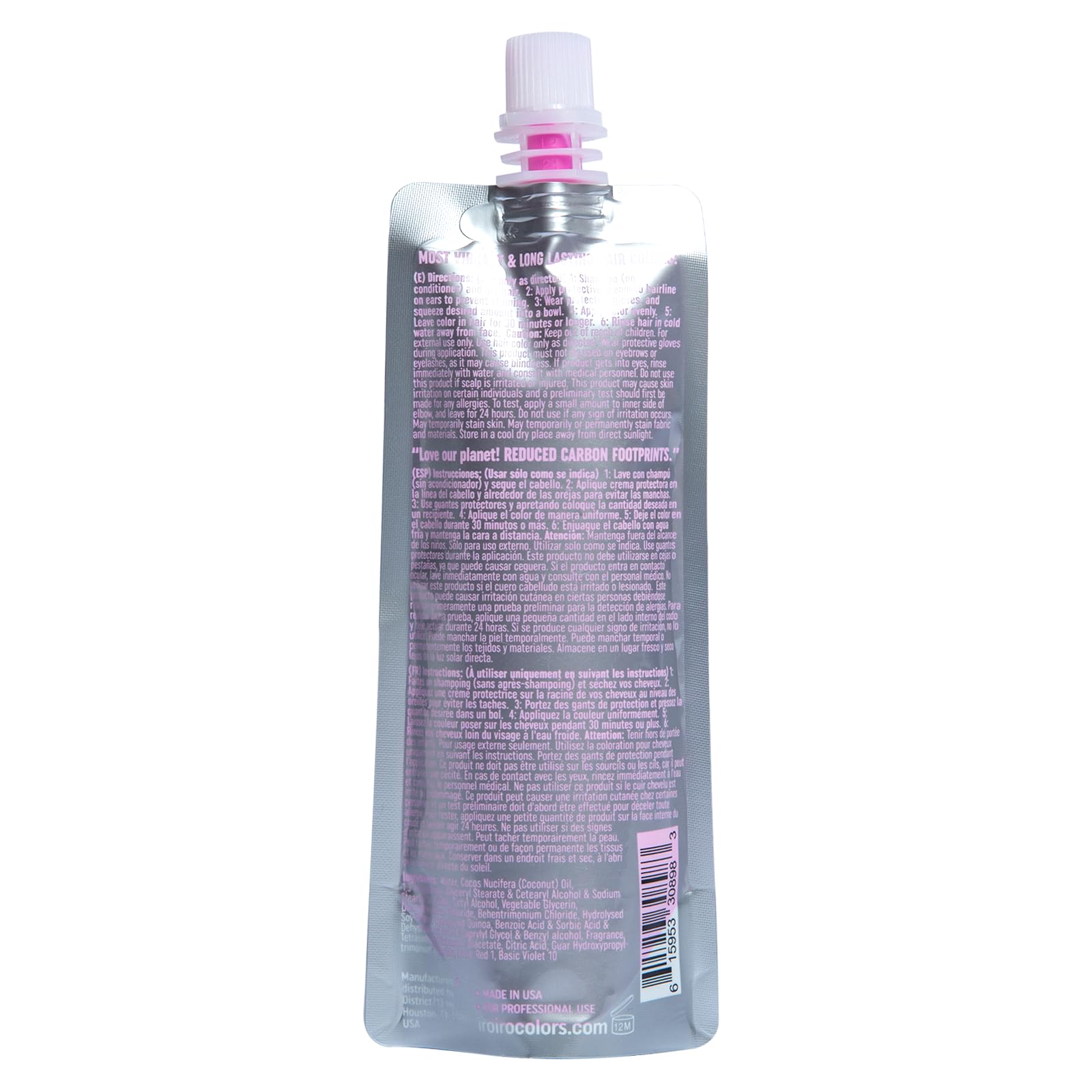IROIRO neon pink swatch shows true shade and smooth application