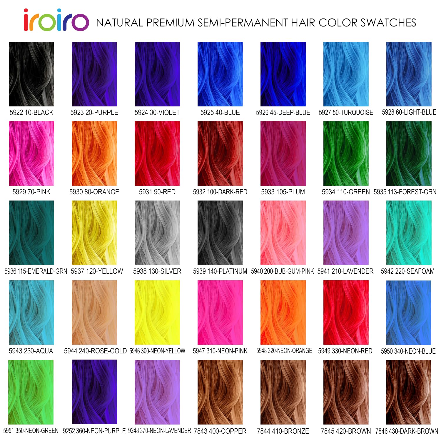 IROIRO natural formula avoids harsh chemicals for color you can trust.