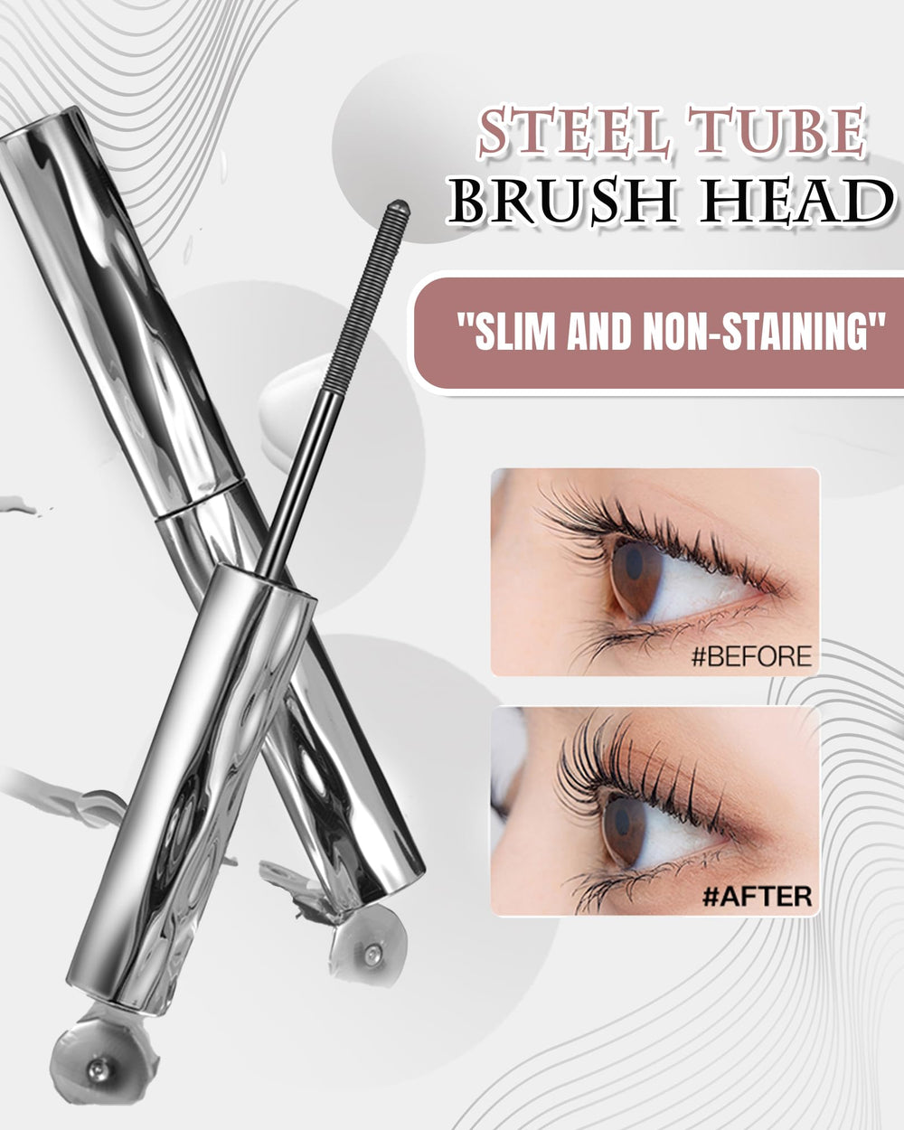 Iron Wand Mascara nourishing ingredients condition lashes over time.