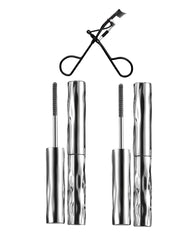 Iron Wand Mascara with telescopic brush for dramatic volume and separation.