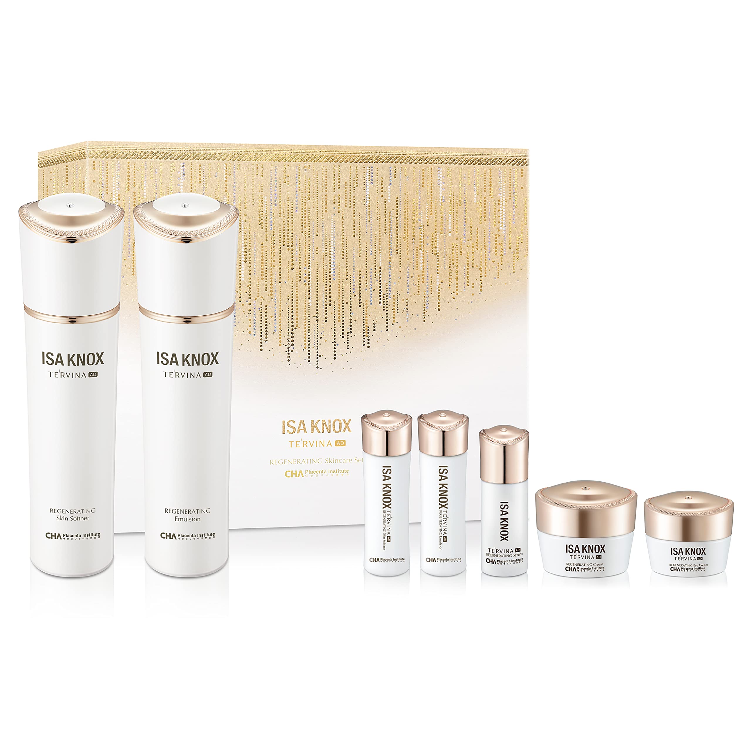 ISA KNOX TE'RVINA AD Regenerating Toner bottle delivers deep hydration for prep.