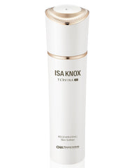 ISA KNOX TE'RVINA AD bottle close-up, premium packaging and hydrating skincare.