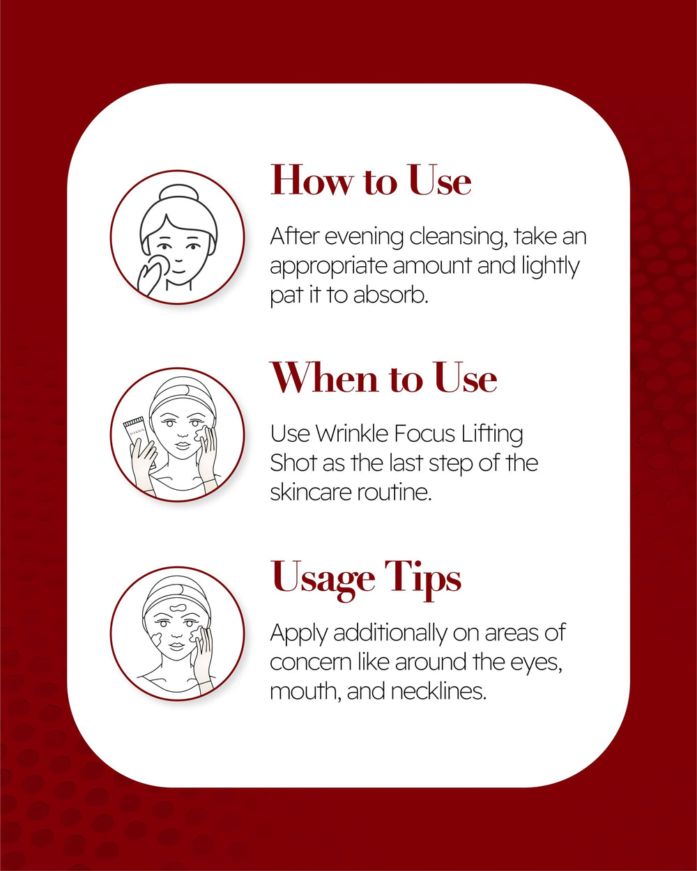 ISA KNOX Wrinkle Focus Shot packaging emphasizes premium heritage.