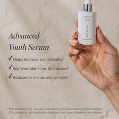 Isagenix Celletoi Advanced Youth Serum packaging highlights vegan, cruelty-free care