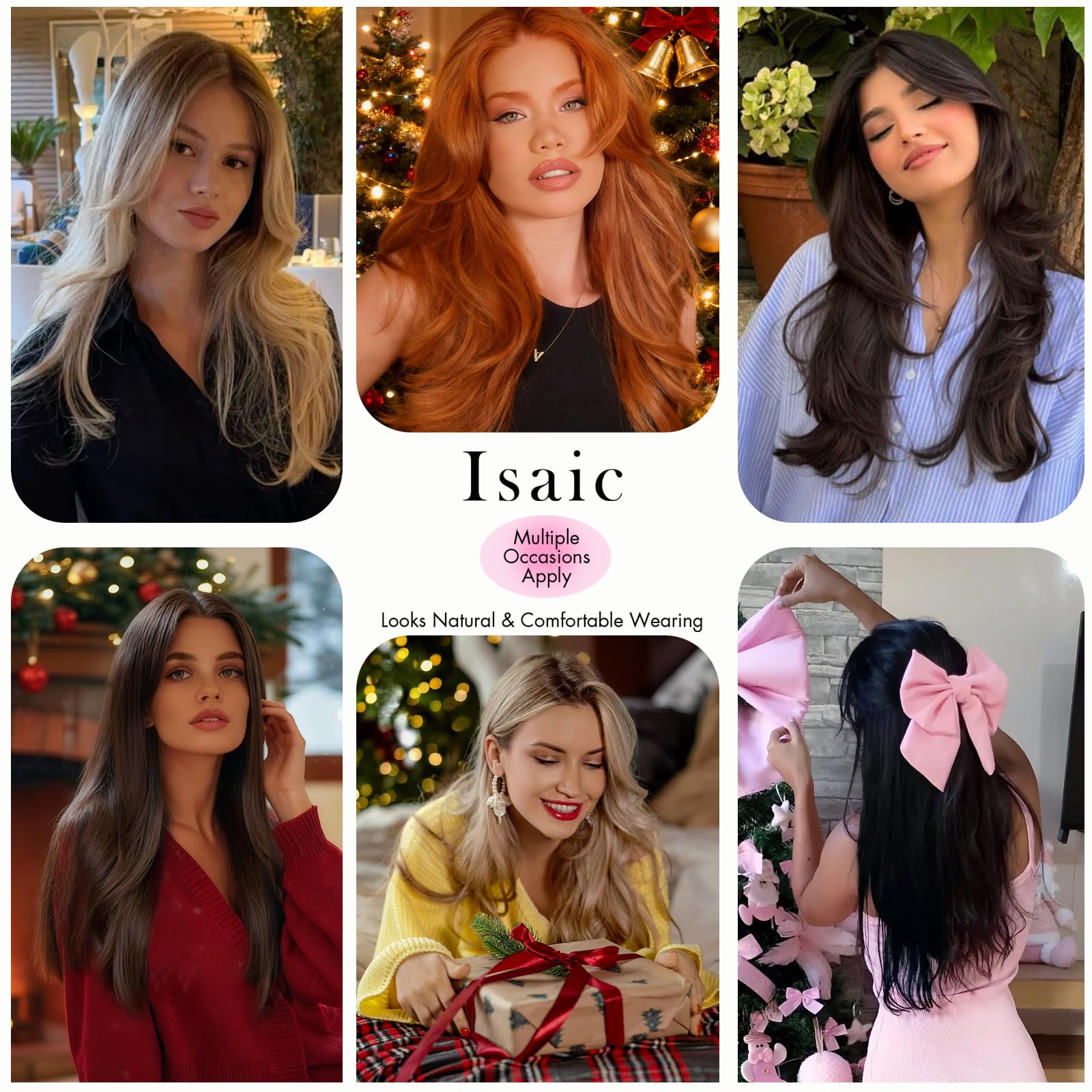 Isaic clip-in topper delivers instant volume for thinning hair.