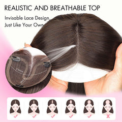 Isaic layered wiglet provides natural coverage and added volume.
