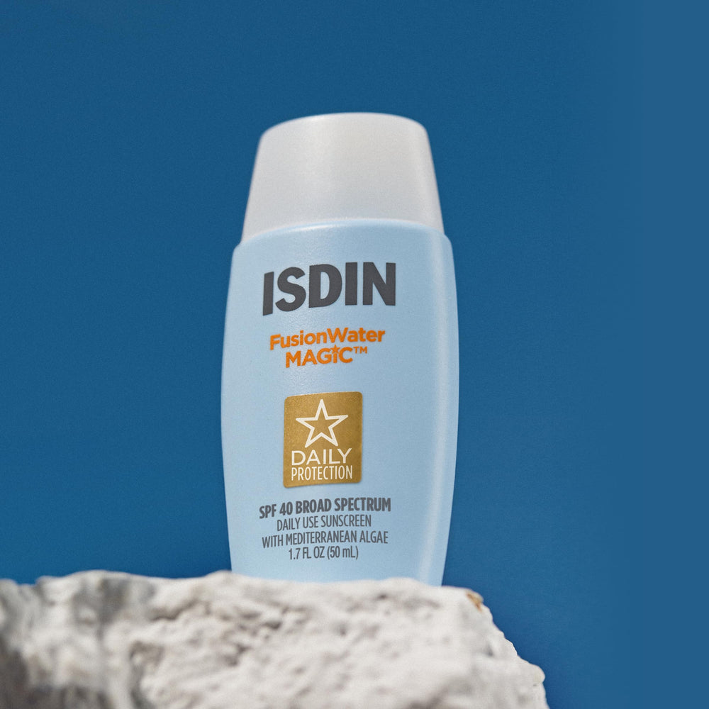 ISDIN dermatologist-tested formula gentle on eyes for most skin types.