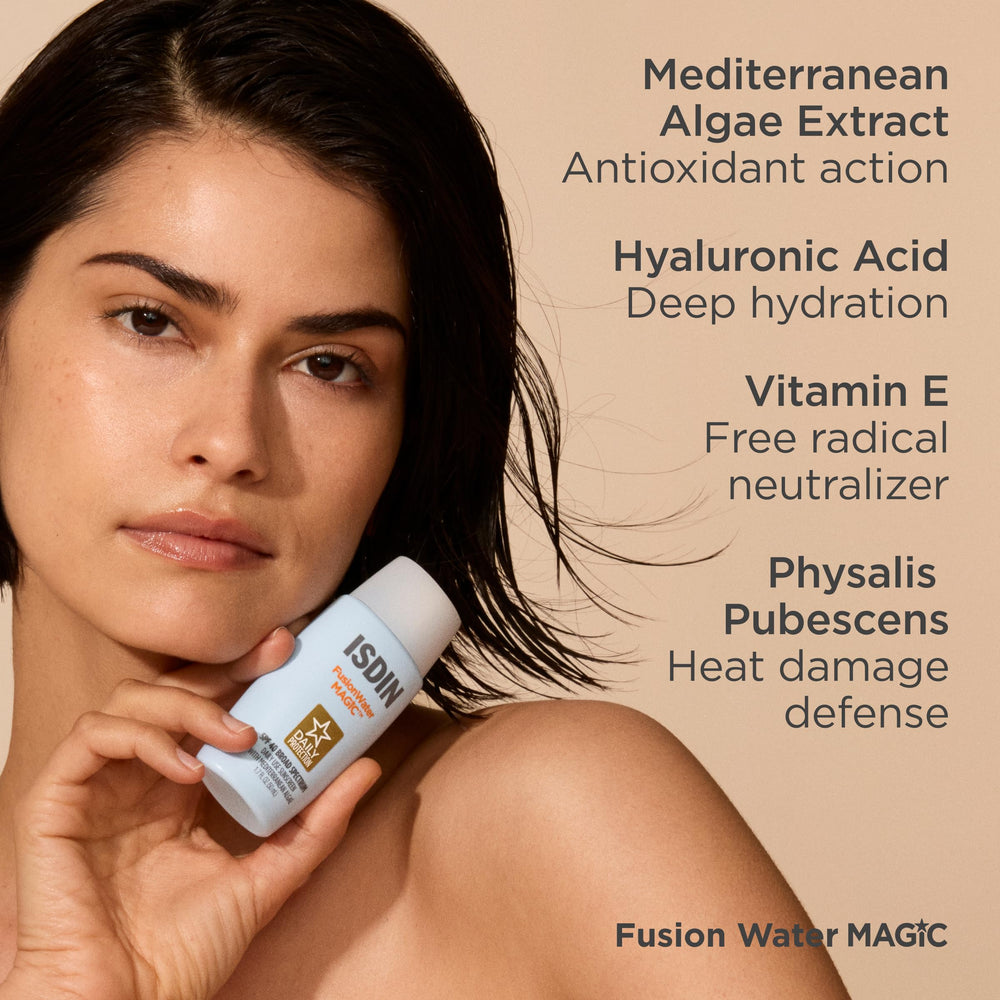All-skin-types usage: Fusion Water MAGIC on diverse skin tones with a light veil