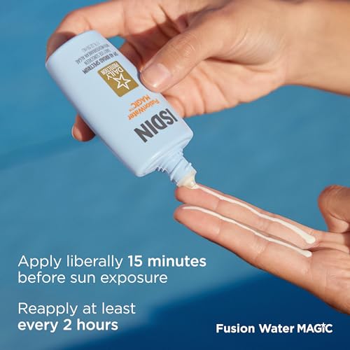 SPF 40 protection from Fusion Water MAGIC in a compact 50ml bottle