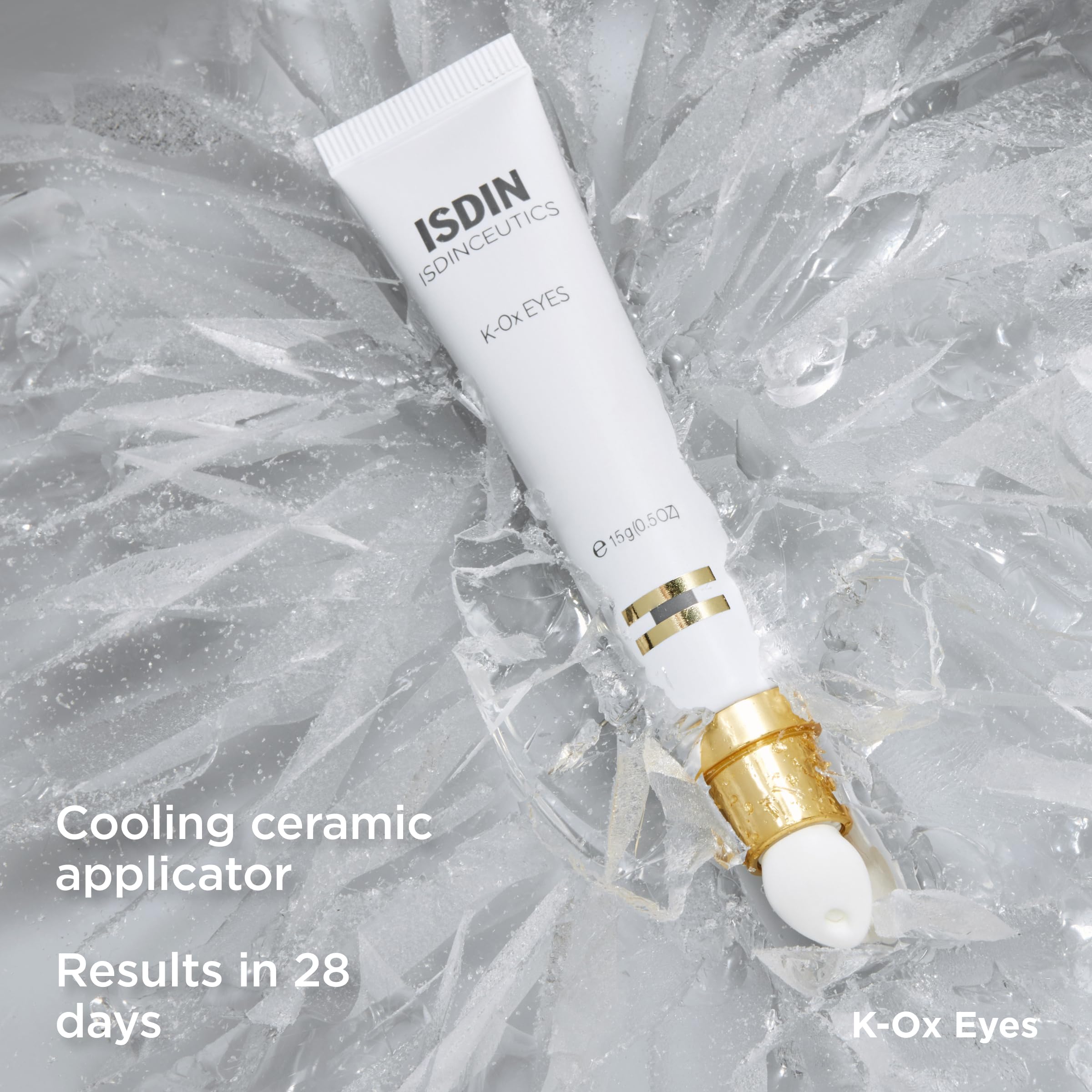 ISDIN Isdinceutics K-Ox Eyes rich cream texture absorbed quickly.