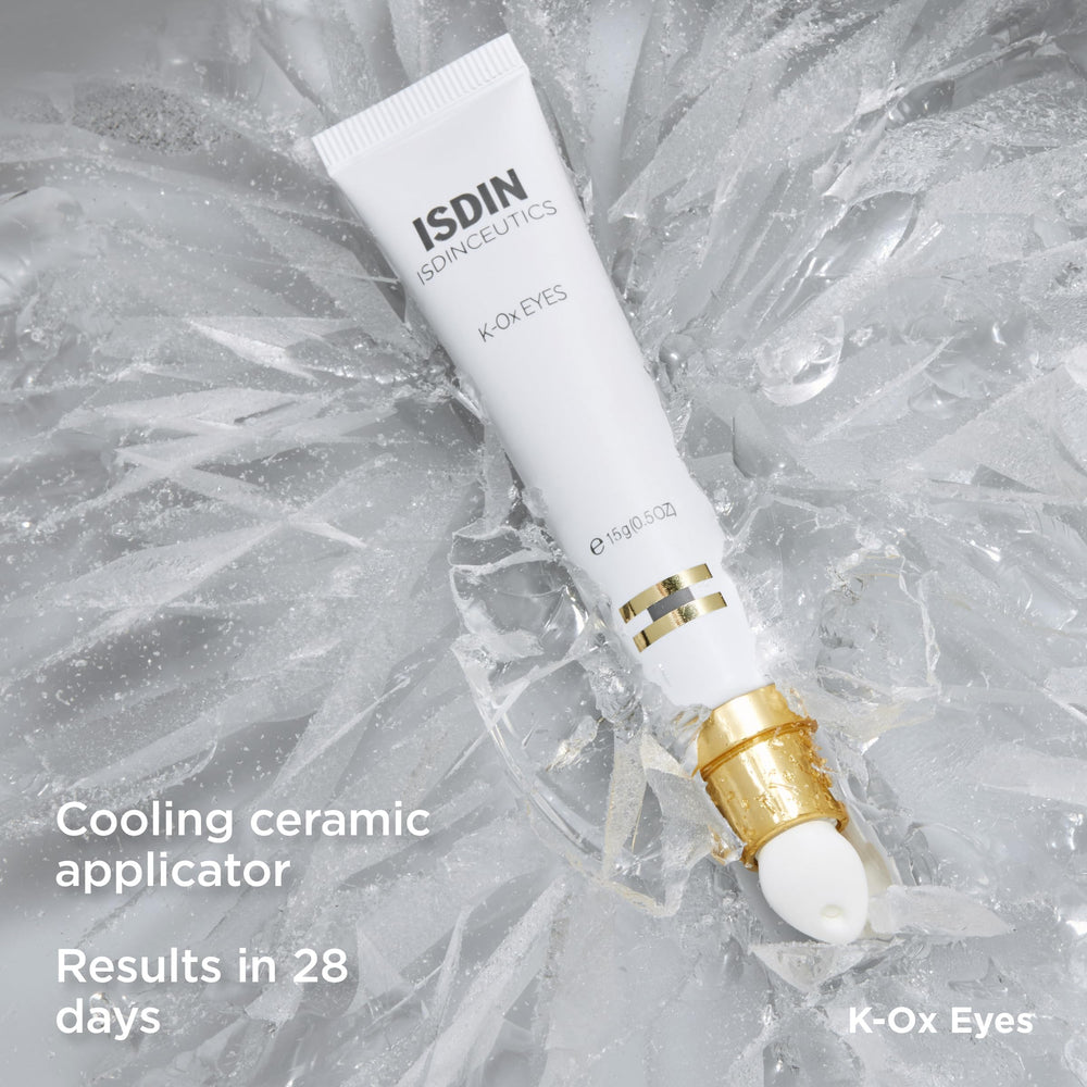 ISDIN Isdinceutics K-Ox Eyes rich cream texture absorbed quickly.
