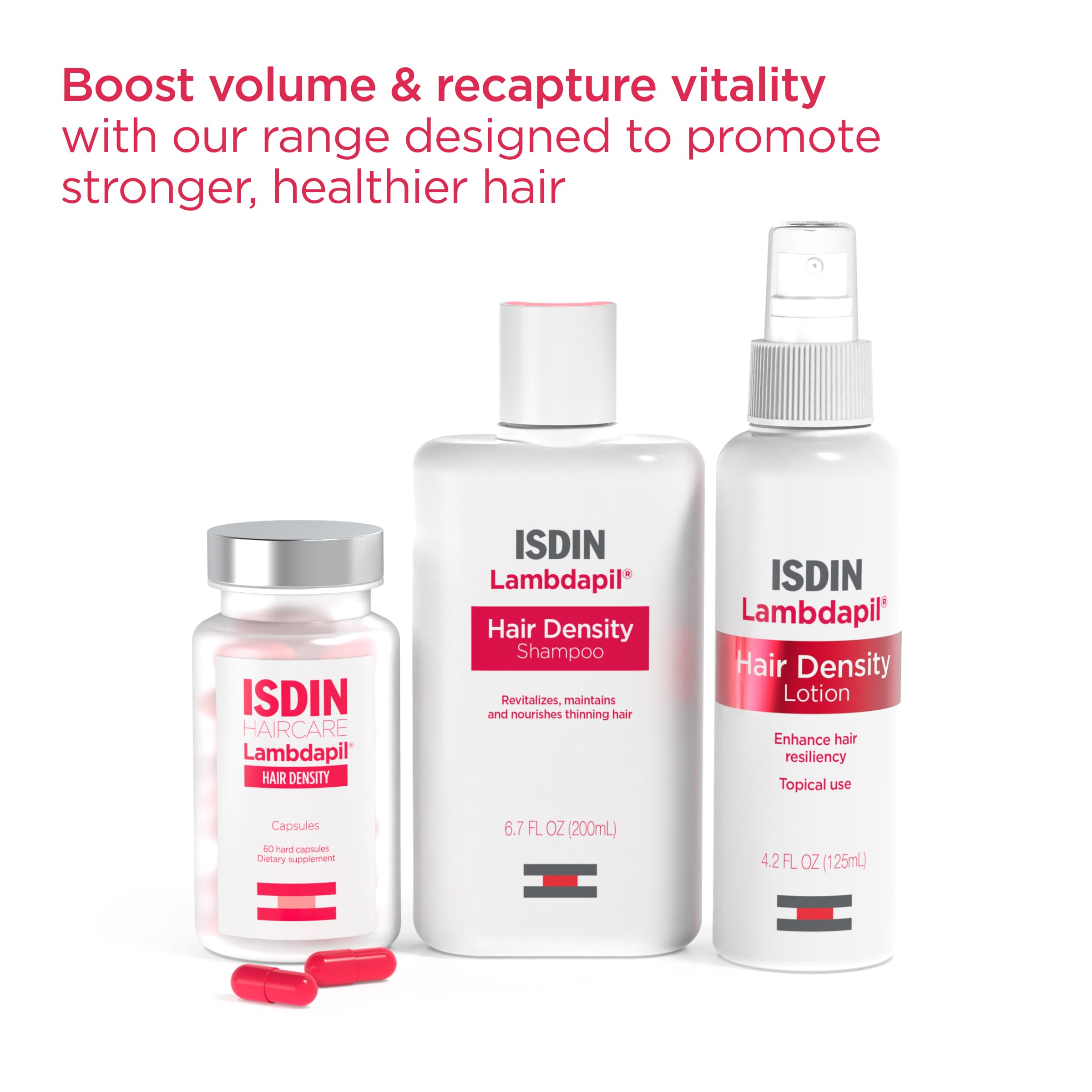 ISDIN Lambdapil capsules developed in Spain for trusted formulation.