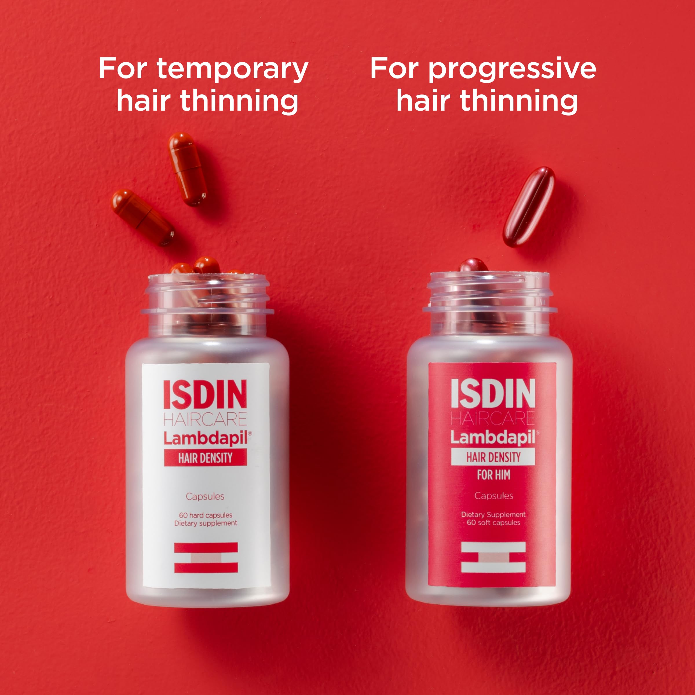 ISDIN Lambdapil capsule texture close-up.