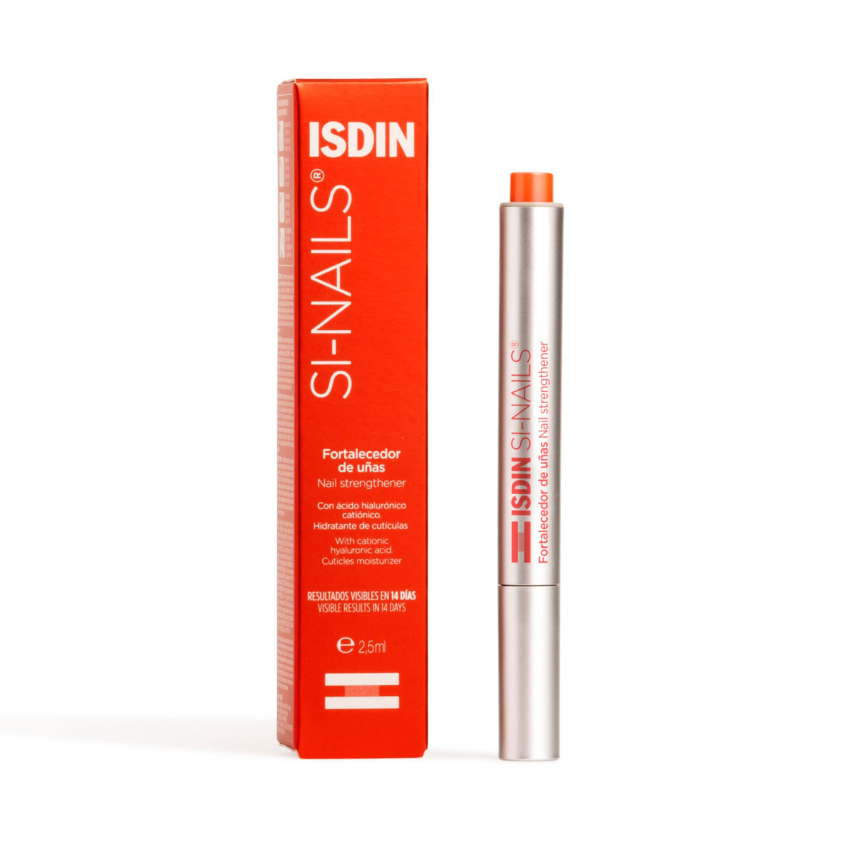 ISDIN Si-Nails serum bottle close-up highlights fast-absorbing nail care