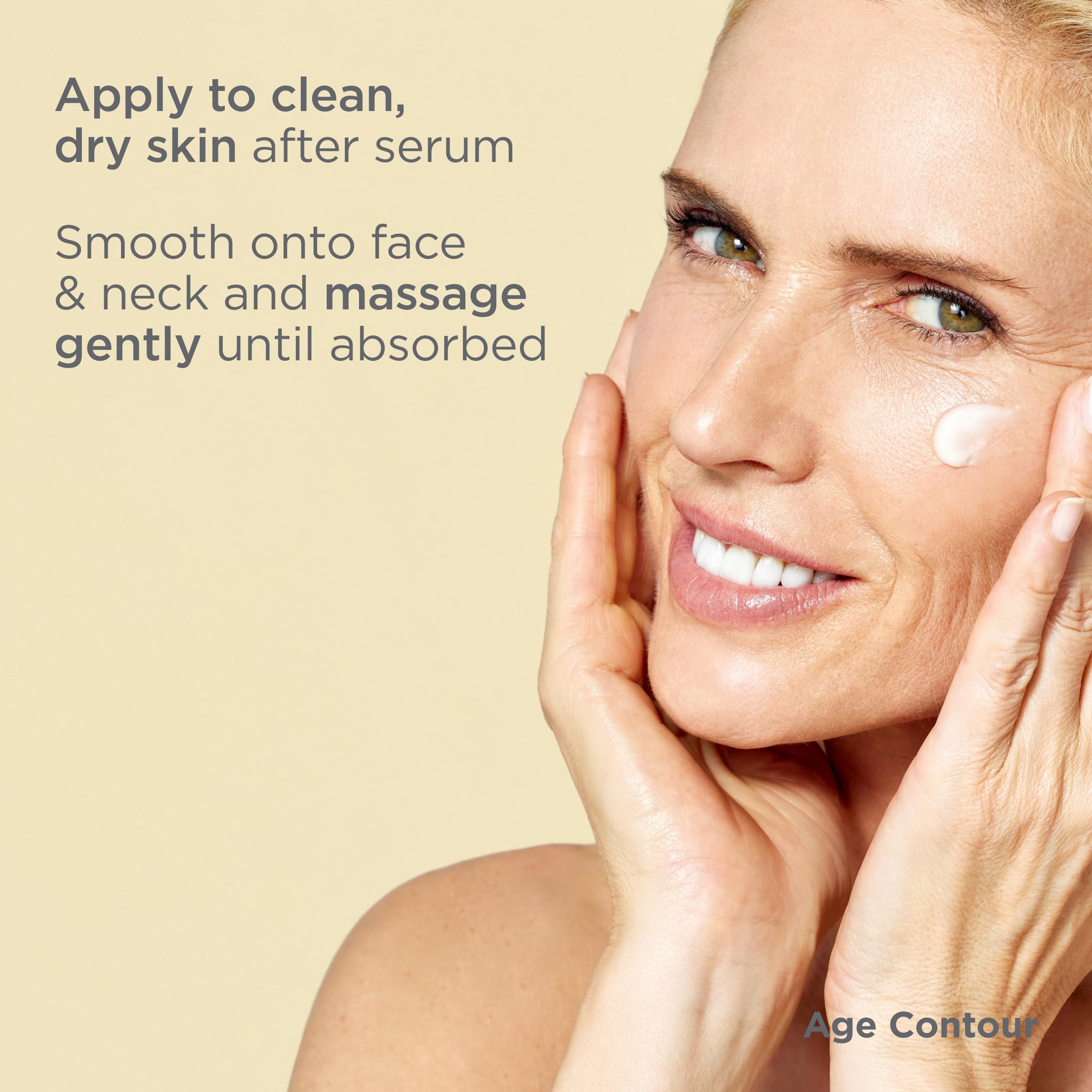 ISDIN Isdinceutics Age Contour on-face application showing smoothing and hydration