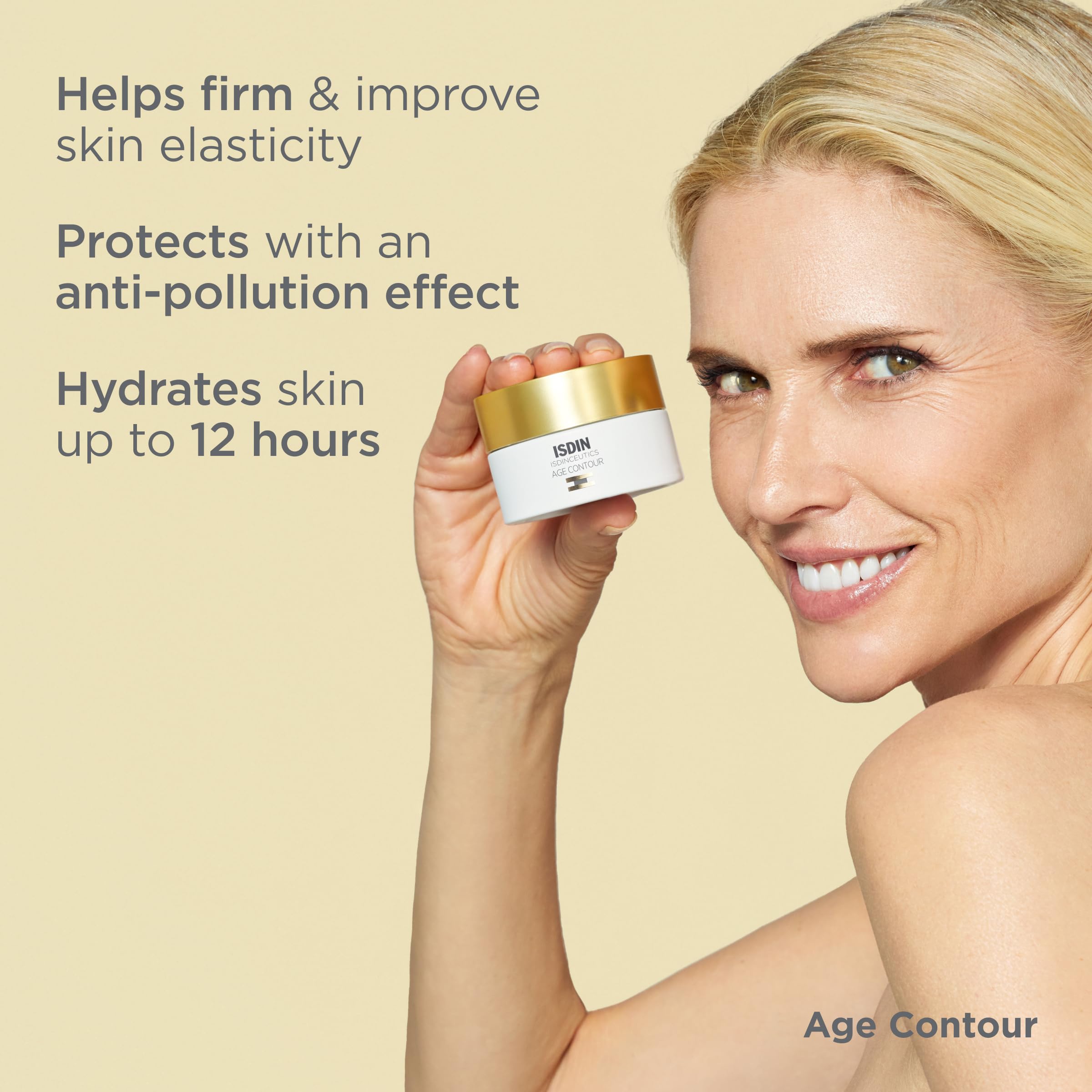 ISDIN Isdinceutics Age Contour packaging front indicating premium skincare