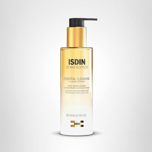 Isdinceutics Essential Cleansing Oil sunscreen-removal aftercare routine.