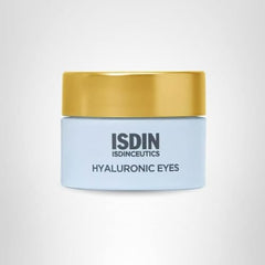ISDIN Isdinceutics Hyaluronic Eyes on eyelids; cooling gel acts as makeup base and refreshment