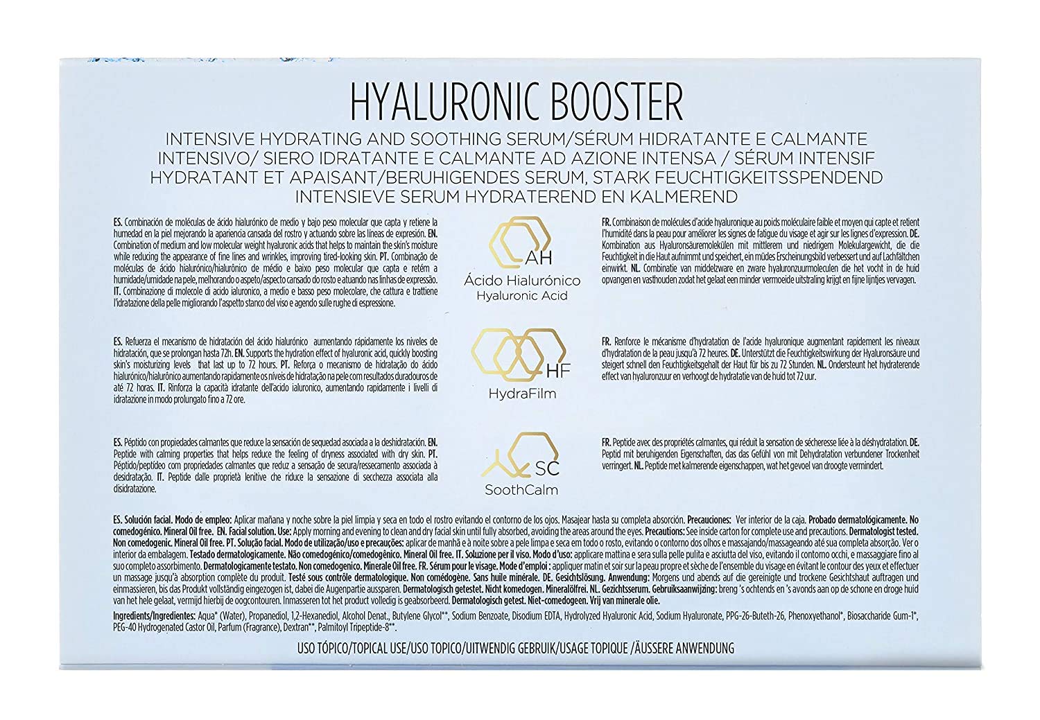 Isdinceutics Intensive Hyaluronic Acid ampoules close-up of packaging