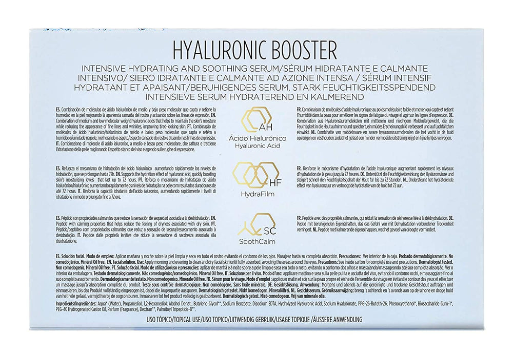 Isdinceutics Intensive Hyaluronic Acid ampoules close-up of packaging