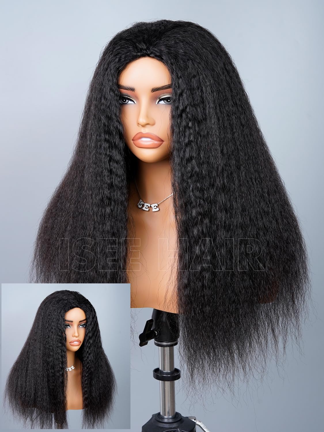 ISEE 18 inch length emphasizes natural movement and fullness.