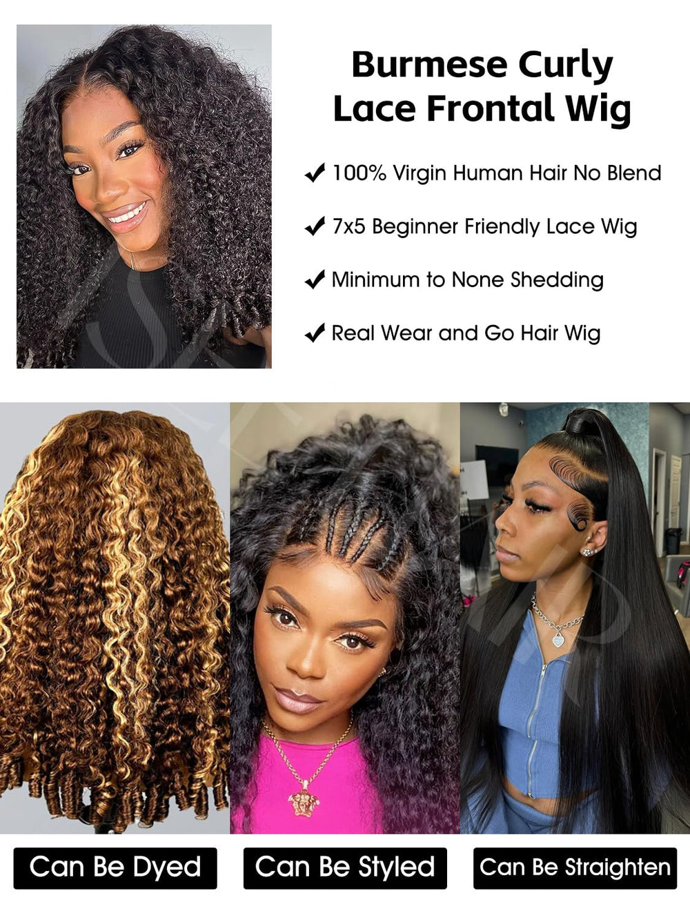 ISEE Burmese curly wig at 20 inches adds dramatic length.