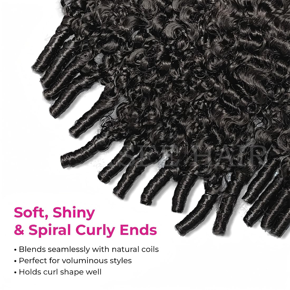 ISEE glueless quick-wear half wig for fast styling
