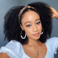 ISEE Glueless Headband Wig secured with adjustable strap