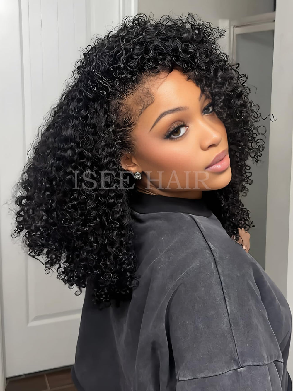 ISEE Half Wig blends with natural hair for seamless everyday styling