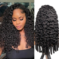 ISEE half wig Burmese curly 22 inch glueless for natural volume and quick wear