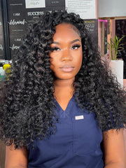 ISEE half wig with invisible hairline for a natural front look