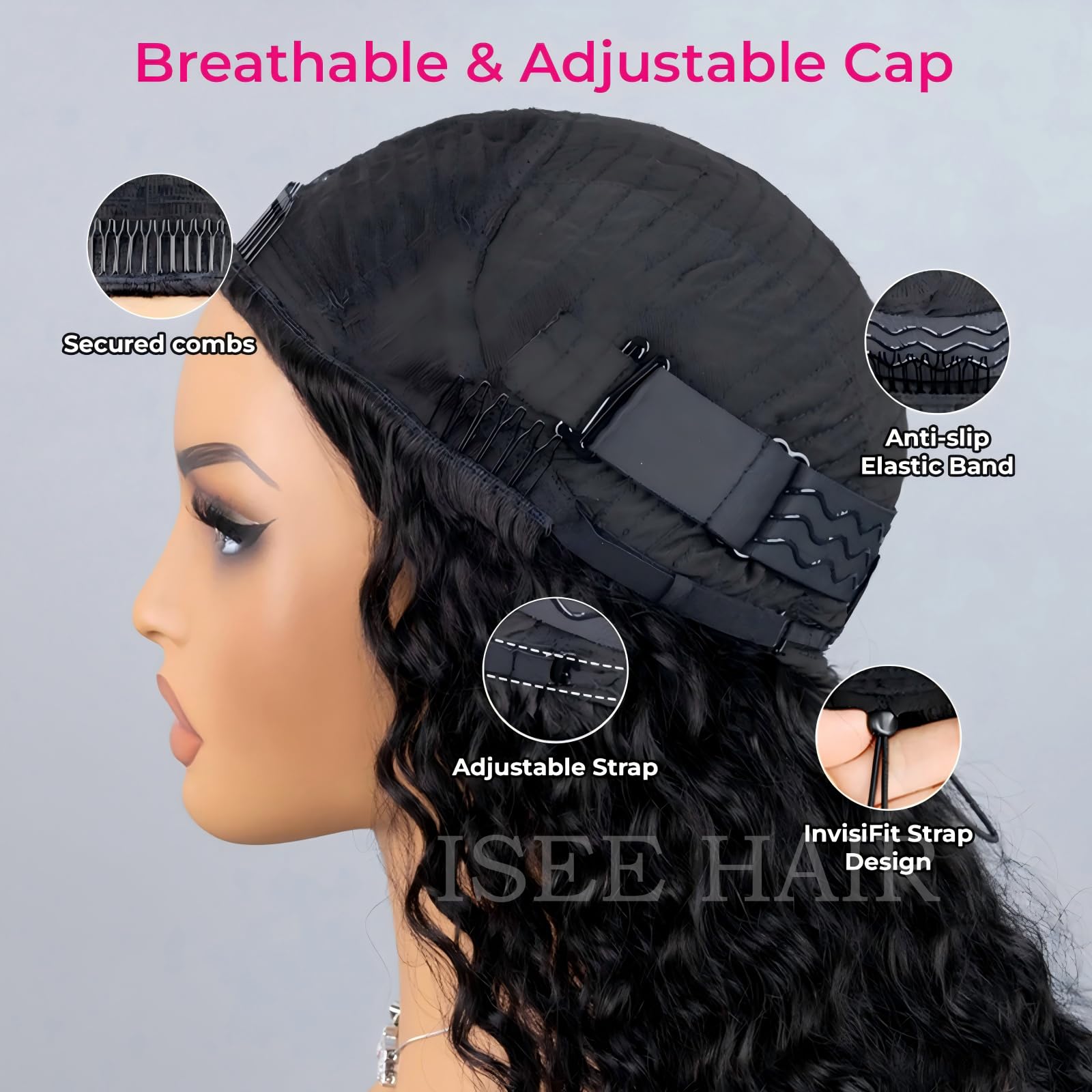 ISEE invisible hairline for seamless integration