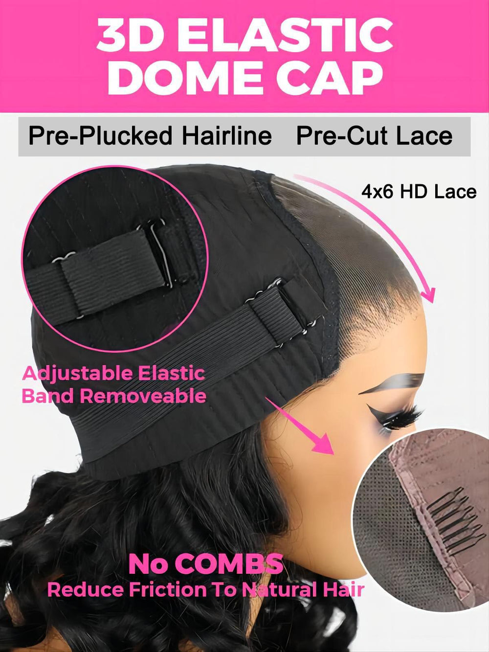 ISEE no-glue easy-wear cap for irritation-free wear