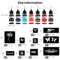 ISEHERI 183-pcs stencils set enables quick, mess-free designs.