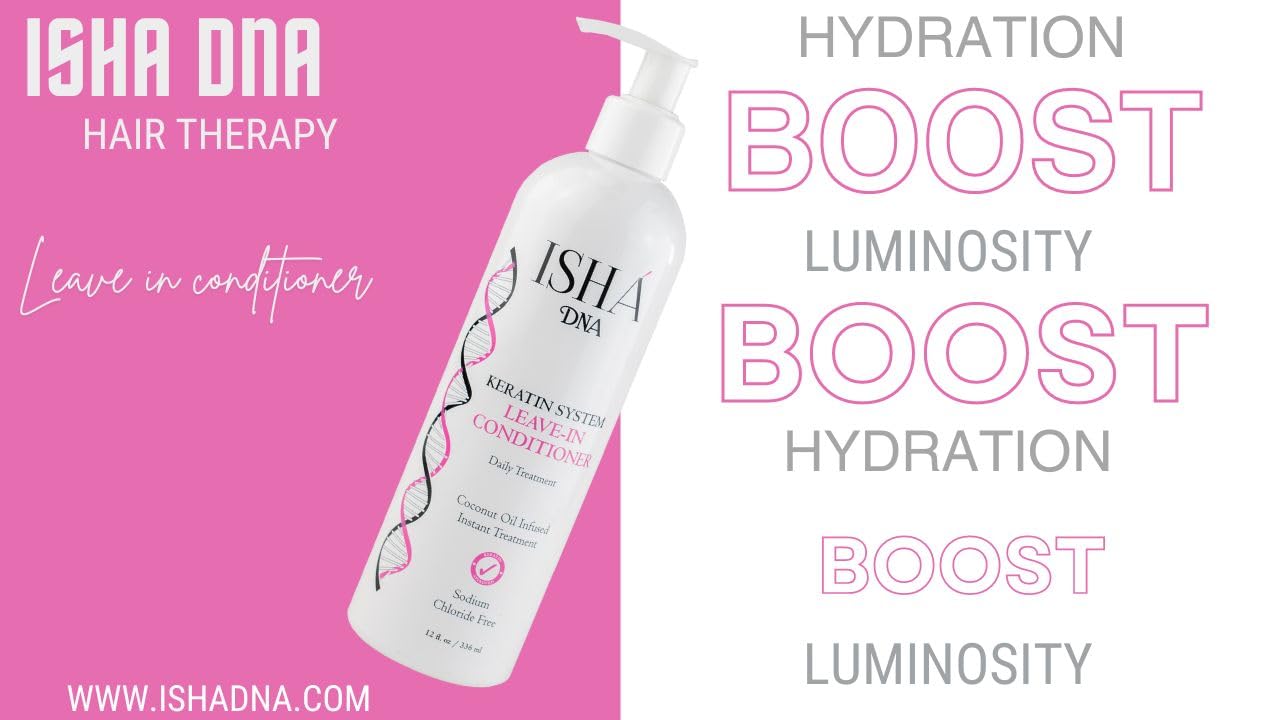 ISHA DNA Keratin Leave-In Conditioner oil infusion with coconut and argan oils