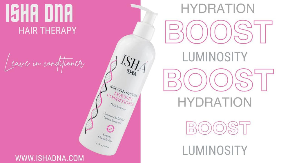 ISHA DNA Keratin Leave-In Conditioner oil infusion with coconut and argan oils