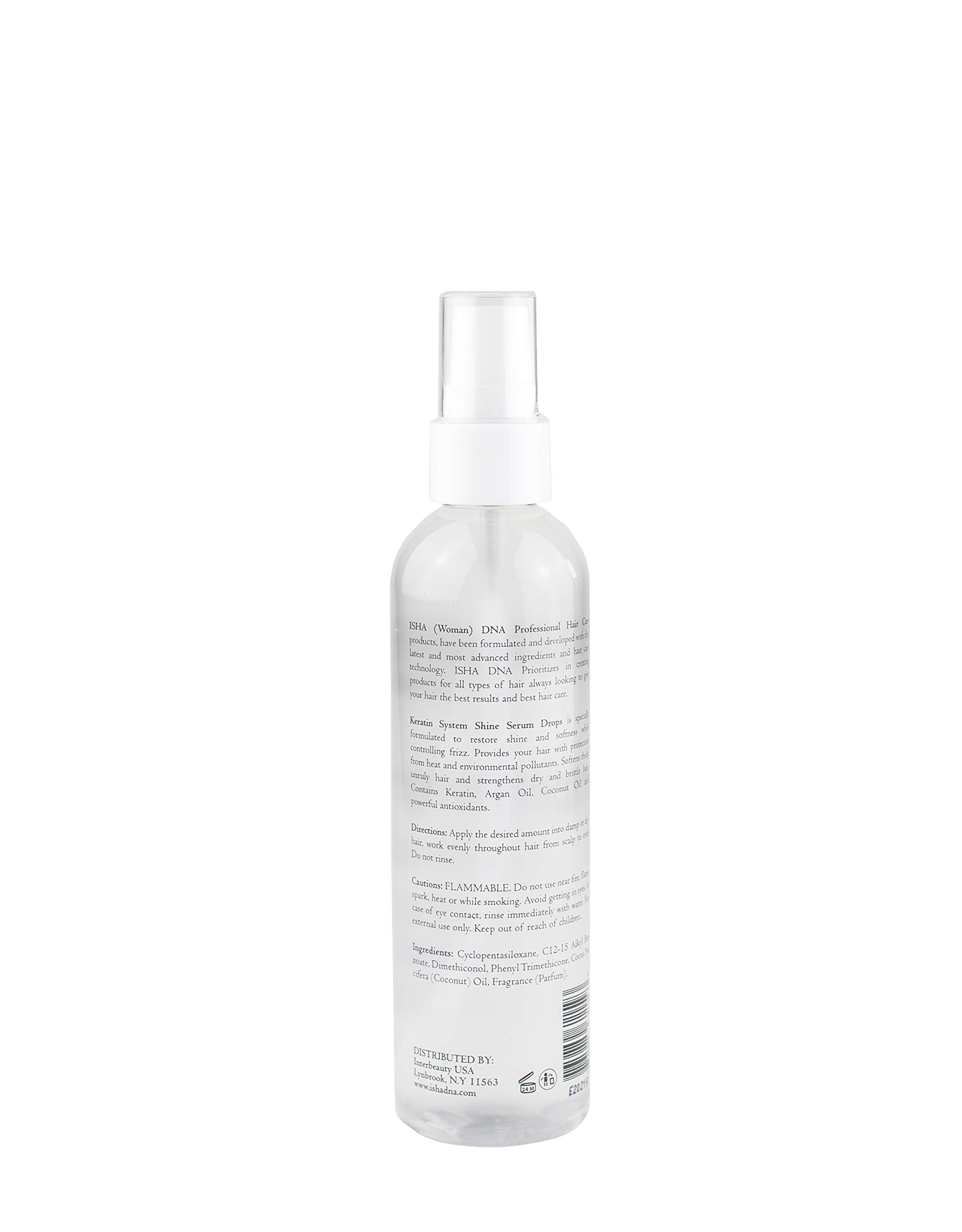 ISHA DNA Keratin Shine Serum Drops palm application for even distribution