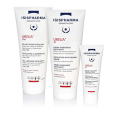 IsisPharma Urelia 10 cream being applied for comfortable, hydrated skin.