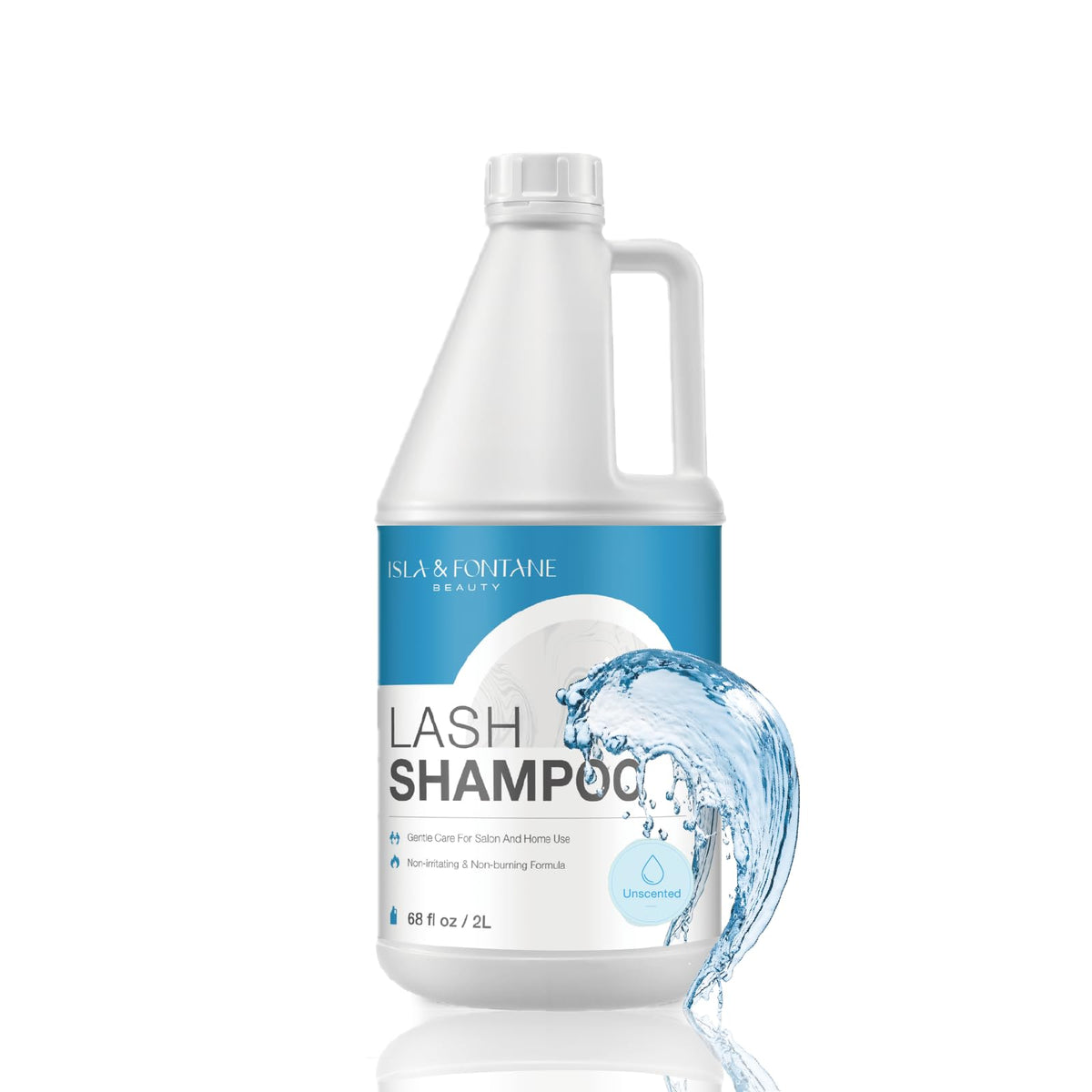 ISLA & FONTANE Lash Shampoo bulk bottle 2L for salon refills